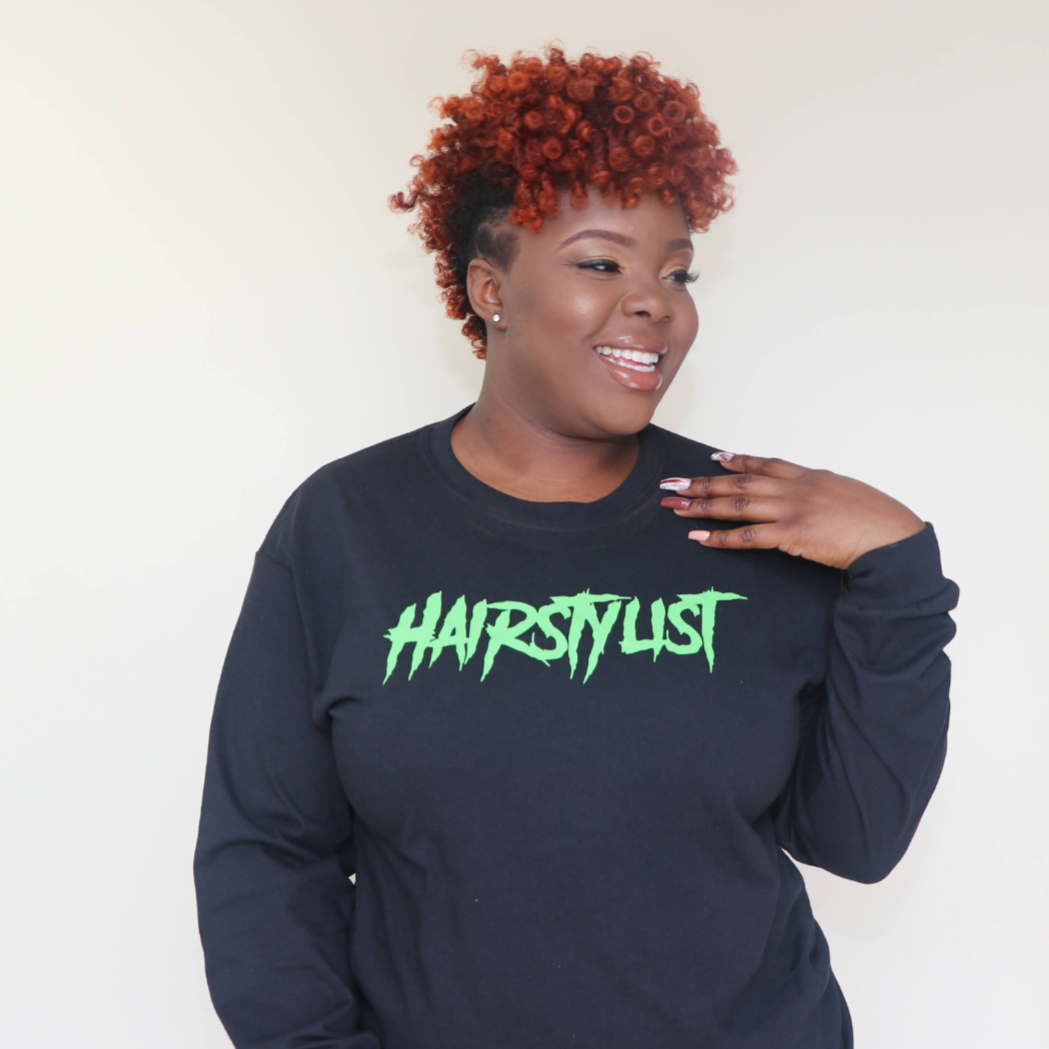 "HAIRSTYLIST" Long-sleeve T-shirt