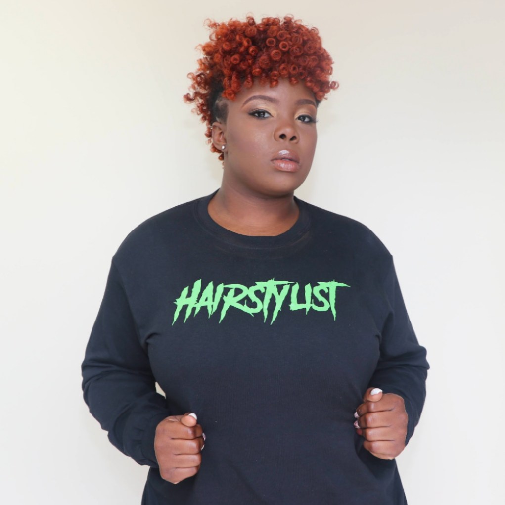 "HAIRSTYLIST" Long-sleeve T-shirt