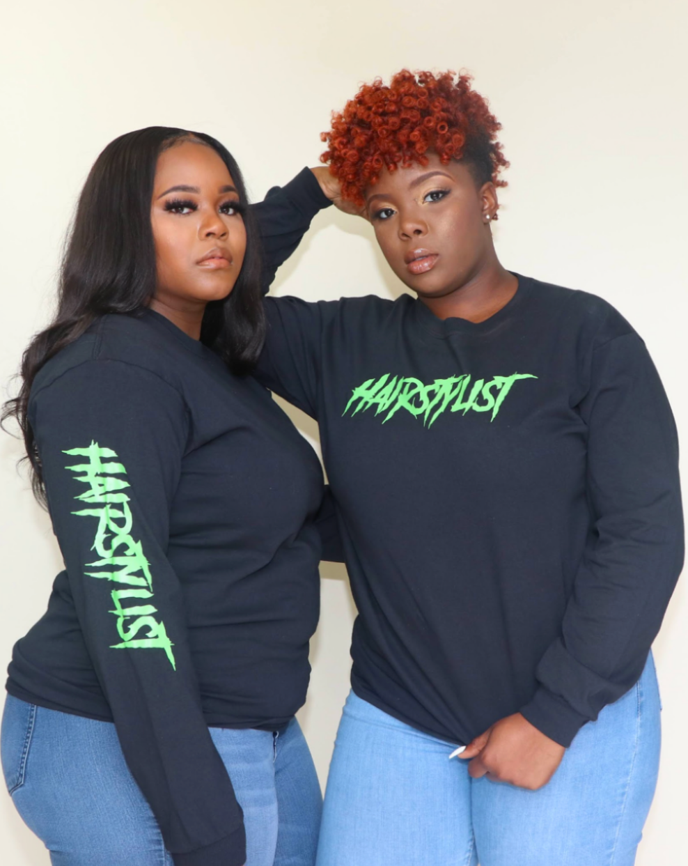 "HAIRSTYLIST" Long-sleeve T-shirt