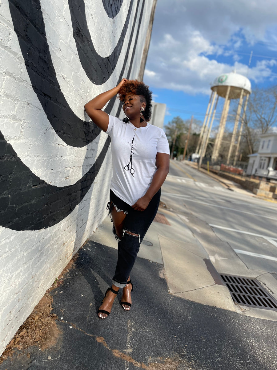 Shears of "FAITH" White Tshirts Layer's Stylist Collection